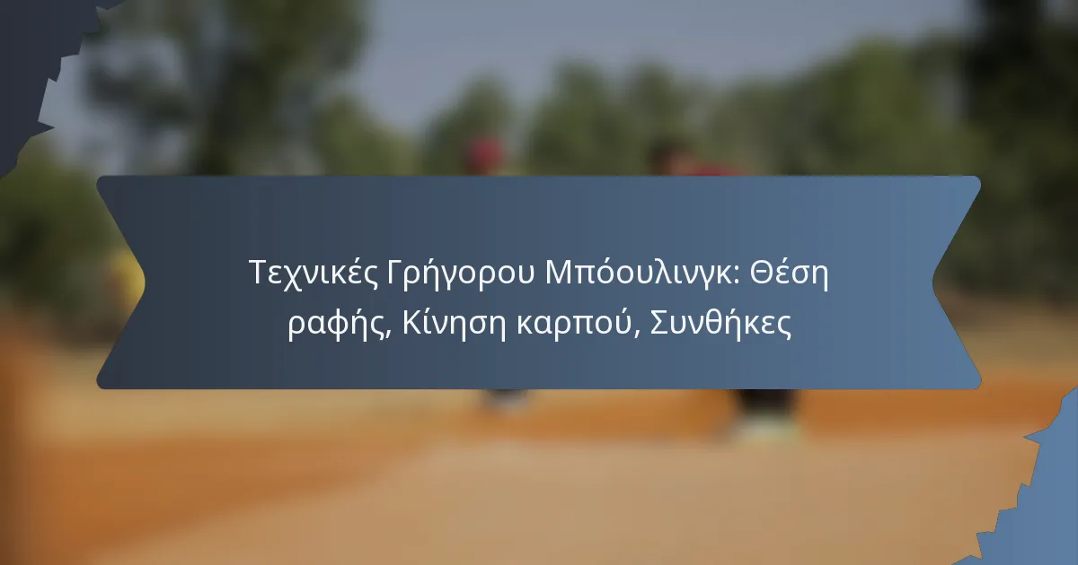 Τεχνικές Γρήγορου Μπόουλινγκ: Θέση ραφής, Κίνηση καρπού, Συνθήκες